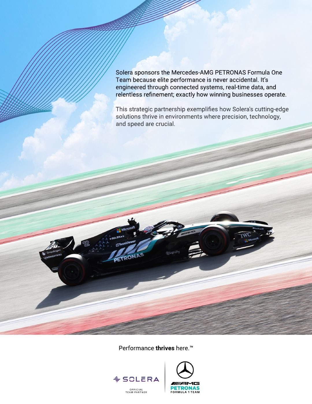 Mercedes-AMG PETRONAS F1 partnership creative