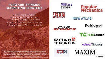 Tomcar marketing strategy and earned media
