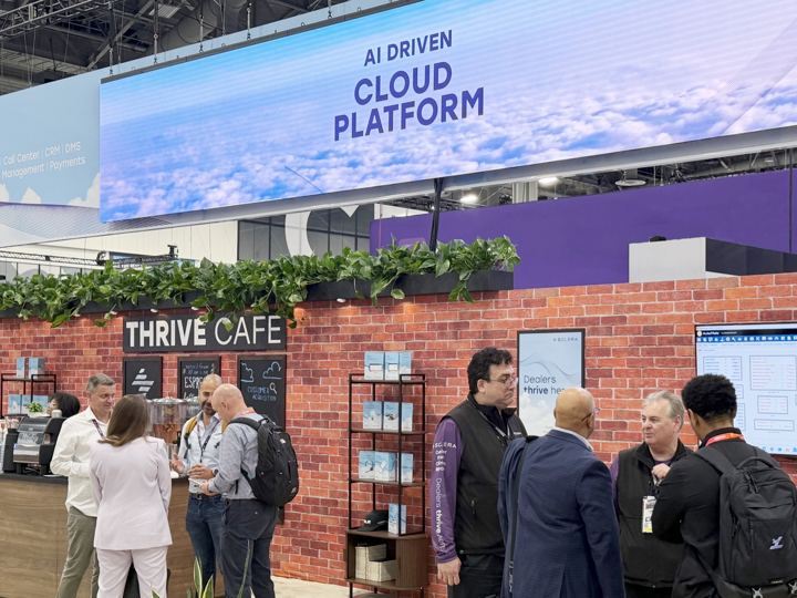 Thrive Cafe booth · AI-driven cloud platform